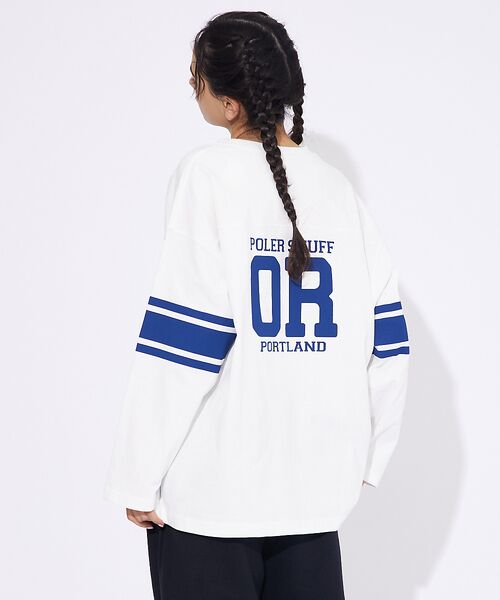 ABAHOUSE / アバハウス Tシャツ | 【POLeR/ポーラー】 FOOTBALL SHIRT/フットボール　ロングtシ | 詳細9