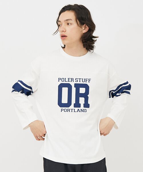 ABAHOUSE / アバハウス Tシャツ | 【POLeR/ポーラー】 FOOTBALL SHIRT/フットボール　ロングtシ | 詳細11