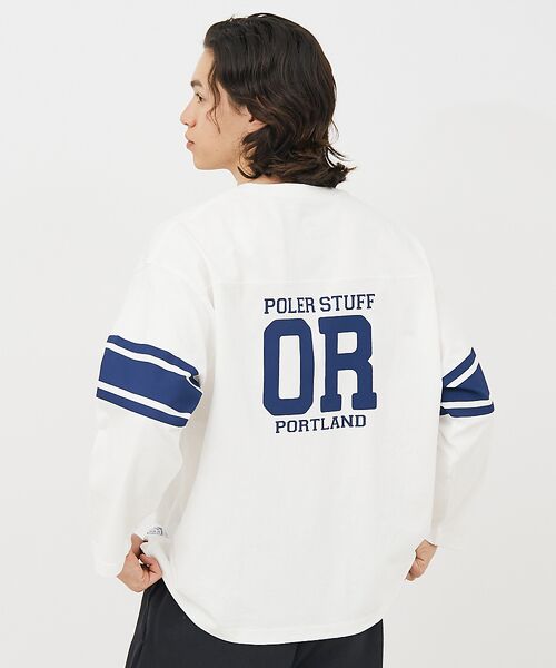 ABAHOUSE / アバハウス Tシャツ | 【POLeR/ポーラー】 FOOTBALL SHIRT/フットボール　ロングtシ | 詳細12