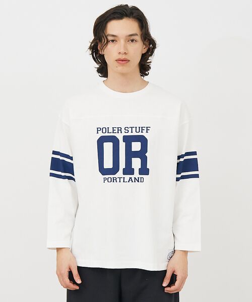 ABAHOUSE / アバハウス Tシャツ | 【POLeR/ポーラー】 FOOTBALL SHIRT/フットボール　ロングtシ | 詳細13