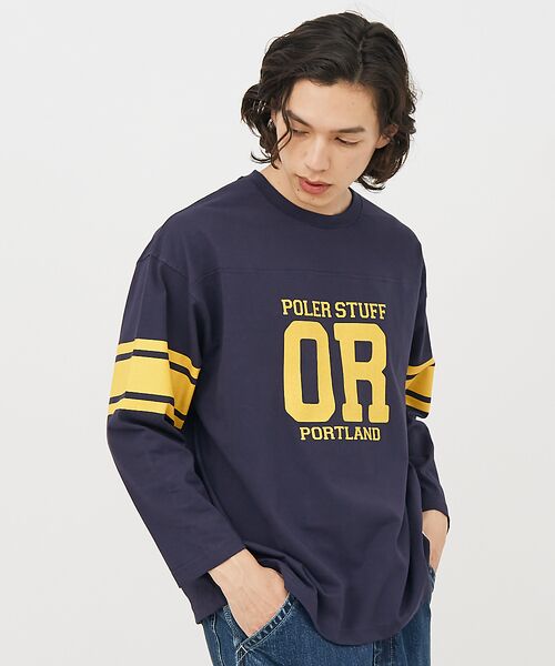 ABAHOUSE / アバハウス Tシャツ | 【POLeR/ポーラー】 FOOTBALL SHIRT/フットボール　ロングtシ | 詳細23