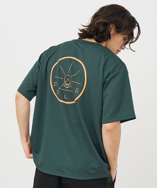 ABAHOUSE/アバハウス 【POLER / ポーラー】VORTE QUICKDRY MESHTシャツ/ グリーン XL ABAHOUSE/アバハウス 【POLER / ポーラー】VORTE QUICKDRY MESHTシャツ/ グリーン XL