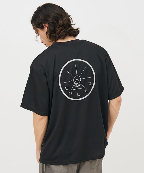 ABAHOUSE/アバハウス 【POLER / ポーラー】VORTE QUICKDRY MESHTシャツ/ ブラック M ABAHOUSE/アバハウス 【POLER / ポーラー】VORTE QUICKDRY MESHTシャツ/ ブラック M