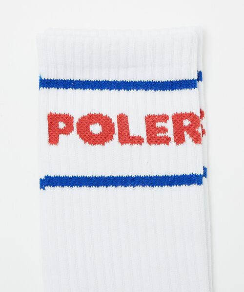 ABAHOUSE / アバハウス ソックス | 【POLeR / ポーラー】ロゴ スケートソックス | 詳細3