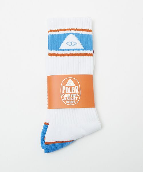 ABAHOUSE / アバハウス ソックス | 【POLeR / ポーラー】ロゴ スケートソックス | 詳細15