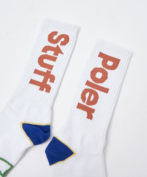 ABAHOUSE / アバハウス ソックス | 【POLeR / ポーラー】ロゴ スケートソックス | 詳細20