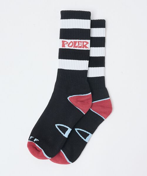 ABAHOUSE / アバハウス ソックス | 【POLeR / ポーラー】ロゴ スケートソックス | 詳細23