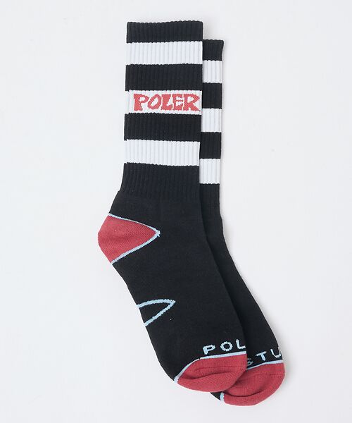 ABAHOUSE / アバハウス ソックス | 【POLeR / ポーラー】ロゴ スケートソックス | 詳細24