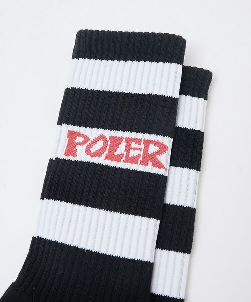 ABAHOUSE / アバハウス ソックス | 【POLeR / ポーラー】ロゴ スケートソックス | 詳細25