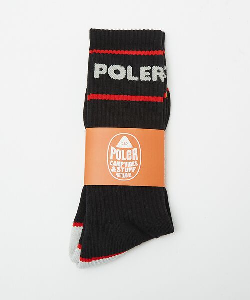ABAHOUSE / アバハウス ソックス | 【POLeR / ポーラー】ロゴ スケートソックス | 詳細28