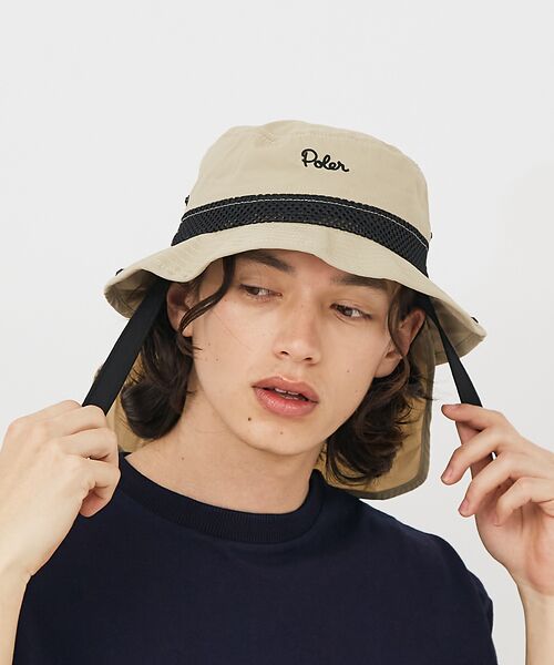 ABAHOUSE/アバハウス 【POLeR/ポーラー】SUNGUARD SURF HAT/サンガード付ハット ライトベージュ F ABAHOUSE/アバハウス 【POLeR/ポーラー】SUNGUARD SURF HAT/サンガード付ハット ライトベージュ F