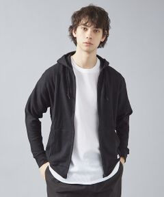 ABAHOUSE / アバハウス パーカー | 【JEMORGAN /ジェーイーモーガン 】軽量ワッフルジップパーカー ダブルジ