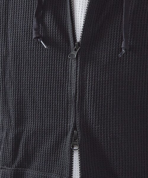 ABAHOUSE / アバハウス パーカー | 【JEMORGAN /ジェーイーモーガン 】軽量ワッフルジップパーカー ダブルジ | 詳細10
