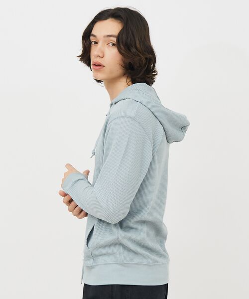 ABAHOUSE / アバハウス パーカー | 【JEMORGAN /ジェーイーモーガン 】軽量ワッフルジップパーカー ダブルジ | 詳細18