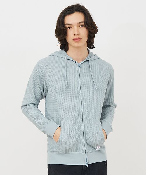 ABAHOUSE / アバハウス パーカー | 【JEMORGAN /ジェーイーモーガン 】軽量ワッフルジップパーカー ダブルジ | 詳細19