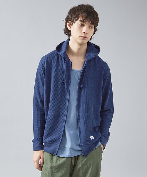 ABAHOUSE/アバハウス 【JEMORGAN /ジェーイーモーガン 】軽量ワッフルジップパーカー ダブルジ ネイビー M ABAHOUSE/アバハウス 【JEMORGAN /ジェーイーモーガン 】軽量ワッフルジップパーカー ダブルジ ネイビー M
