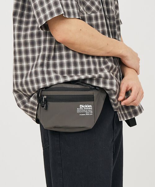 ABAHOUSE/アバハウス 【DICKIES/ディッキーズ】TEXT LOGO WAISTBAG 80977 チャコールグレー F ABAHOUSE/アバハウス 【DICKIES/ディッキーズ】TEXT LOGO WAISTBAG 80977 チャコールグレー F