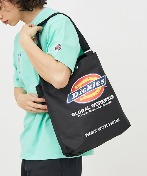 ABAHOUSE/アバハウス 【DICKIES/ディッキーズ】LOGO PRINT 2WAY SHOULDER ブラック F ABAHOUSE/アバハウス 【DICKIES/ディッキーズ】LOGO PRINT 2WAY SHOULDER ブラック F