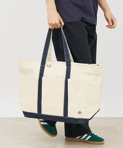 ABAHOUSE/アバハウス 【DICKIES/ディッキーズ】AUTHENTIC CANVAS TOTE L ネイビー F ABAHOUSE/アバハウス 【DICKIES/ディッキーズ】AUTHENTIC CANVAS TOTE L ネイビー F
