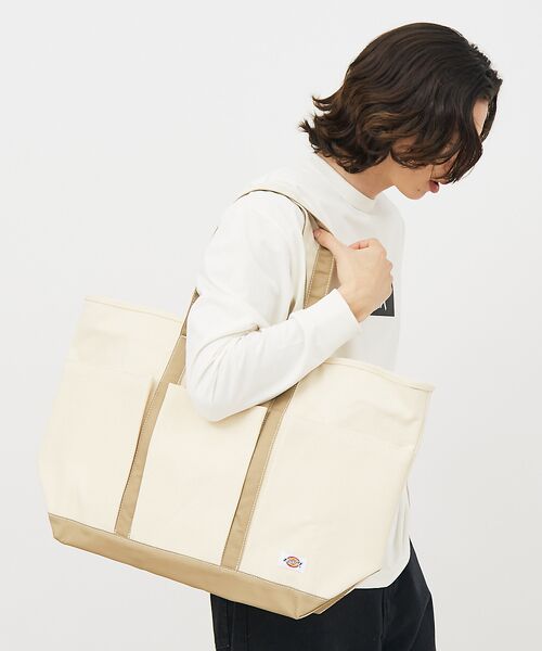 ABAHOUSE/アバハウス 【DICKIES/ディッキーズ】AUTHENTIC CANVAS TOTE L ベージュ F ABAHOUSE/アバハウス 【DICKIES/ディッキーズ】AUTHENTIC CANVAS TOTE L ベージュ F