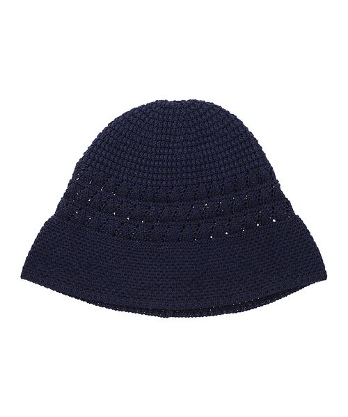 ABAHOUSE / アバハウス ハット | 【RIVER UP/リバーアップ】Linen Openwork Knit Hat | 詳細8