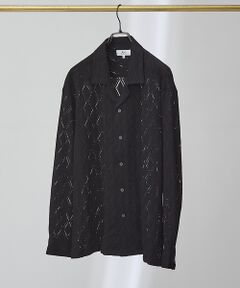 ABAHOUSE / アバハウス シャツ・ブラウス | 【AH ABAHOUSE】ダイヤ柄 シアーストレッチ 長袖シャツ
