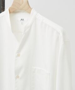 ABAHOUSE / アバハウス シャツ・ブラウス | 【AH ABAHOUSE】楊柳 キーネック 長袖シャツ / Vネックシャツ