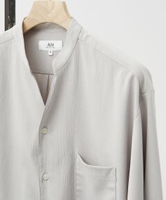 ABAHOUSE / アバハウス シャツ・ブラウス | 【AH ABAHOUSE】楊柳 キーネック 長袖シャツ / Vネックシャツ