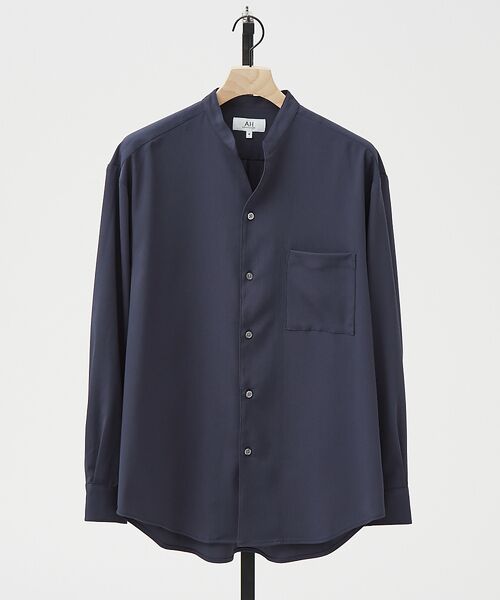 ABAHOUSE / アバハウス シャツ・ブラウス | 【AH ABAHOUSE】楊柳 キーネック 長袖シャツ / Vネックシャツ | 詳細4