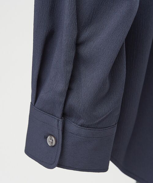 ABAHOUSE / アバハウス シャツ・ブラウス | 【AH ABAHOUSE】楊柳 キーネック 長袖シャツ / Vネックシャツ | 詳細9