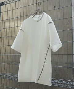 ABAHOUSE / アバハウス Tシャツ | 【AH ABAHOUSE】PERFECTEX ハンドステッチ ワッフル 半袖Tシ