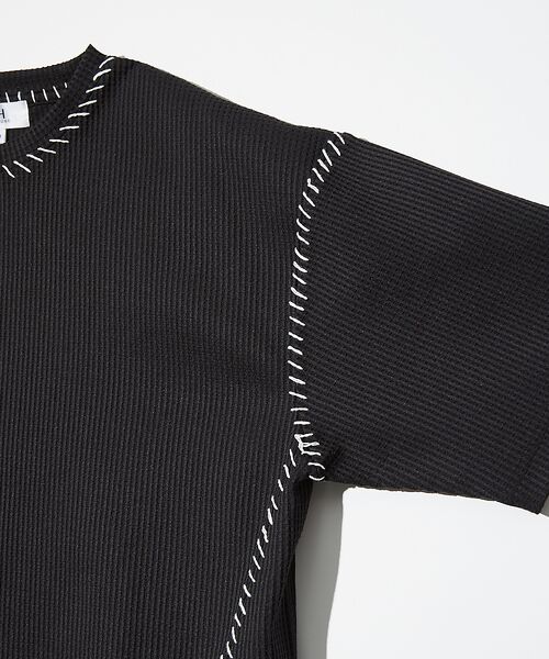 ABAHOUSE / アバハウス Tシャツ | 【AH ABAHOUSE】PERFECTEX ハンドステッチ ワッフル 半袖Tシ | 詳細8