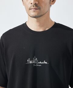 ABAHOUSE / アバハウス Tシャツ | 【CITY】刺繍 ポンチ 半袖Tシャツ