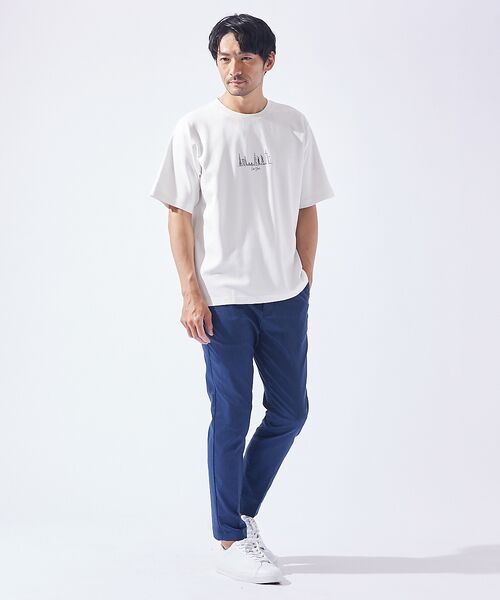 ABAHOUSE / アバハウス Tシャツ | 【CITY】刺繍 ポンチ 半袖Tシャツ | 詳細1