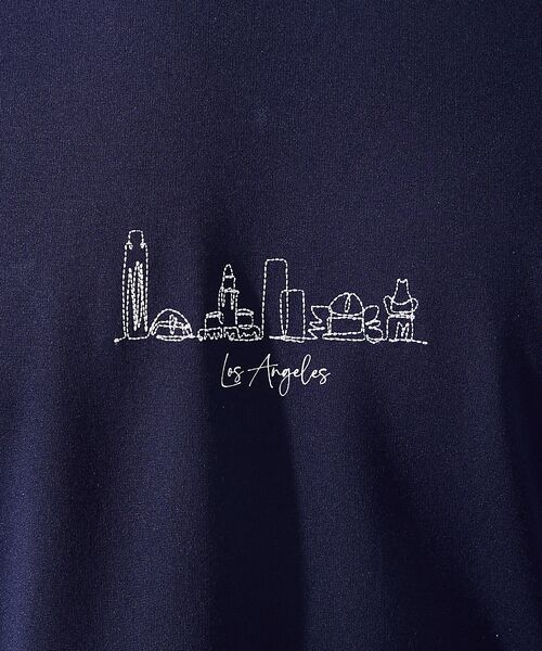 ABAHOUSE / アバハウス Tシャツ | 【CITY】刺繍 ポンチ 半袖Tシャツ | 詳細5