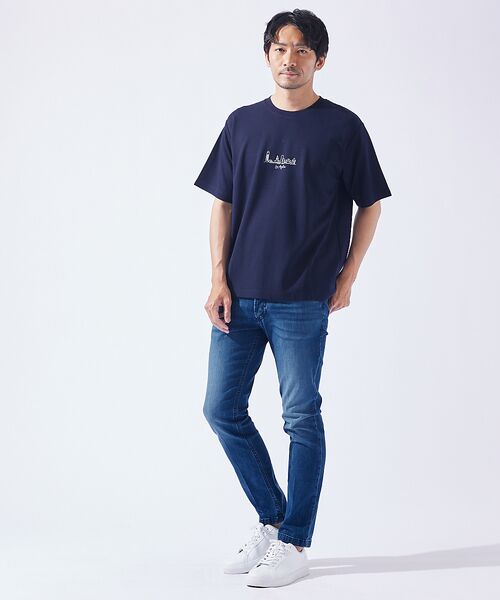 ABAHOUSE / アバハウス Tシャツ | 【CITY】刺繍 ポンチ 半袖Tシャツ | 詳細6