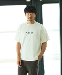 ABAHOUSE / アバハウス Tシャツ | 【AMOUR】ベアポンチ ロゴ 半袖Tシャツ