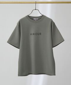 ABAHOUSE / アバハウス Tシャツ | 【AMOUR】ベアポンチ ロゴ 半袖Tシャツ