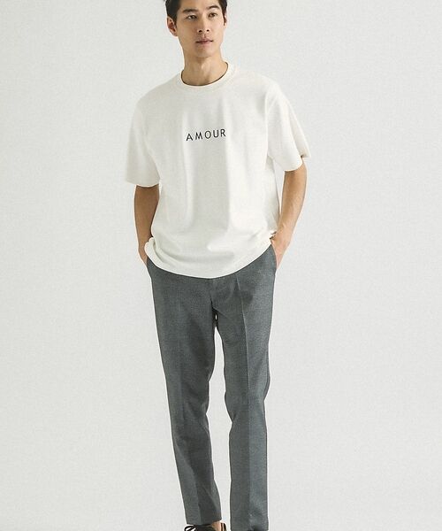 ABAHOUSE / アバハウス Tシャツ | 【AMOUR】ベアポンチ ロゴ 半袖Tシャツ | 詳細1