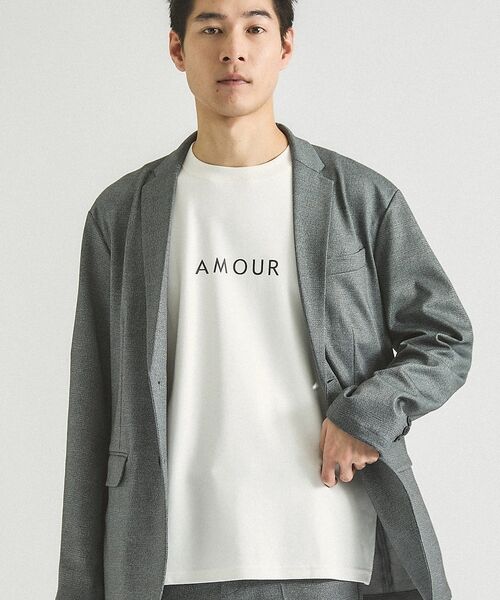ABAHOUSE / アバハウス Tシャツ | 【AMOUR】ベアポンチ ロゴ 半袖Tシャツ | 詳細3