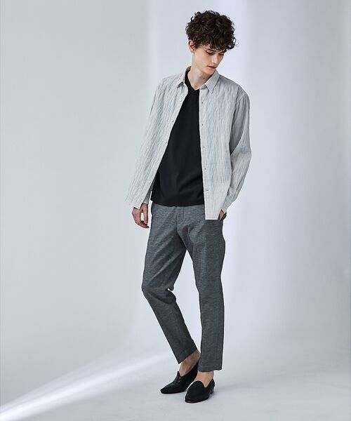 ABAHOUSE / アバハウス パンツ | 【リネン×マルチ機能】シェルタリングドライ ノータック イージーパンツ / スト | 詳細19