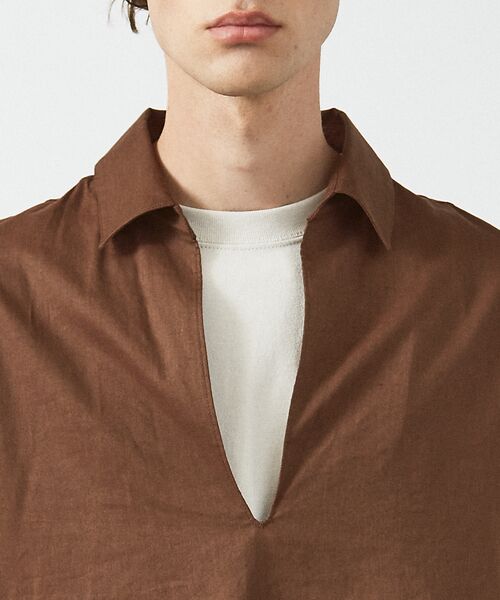 ABAHOUSE / アバハウス シャツ・ブラウス | 【リネンブレンド】スキッパー プルオーバーシャツ | 詳細4