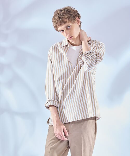 ABAHOUSE / アバハウス シャツ・ブラウス | 【リネンブレンド】スキッパー プルオーバーシャツ | 詳細17