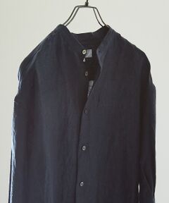 ABAHOUSE / アバハウス シャツ・ブラウス | 【LUXE Linen Solaro】バンドカラー リネンシャツ