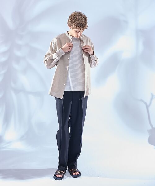 ABAHOUSE / アバハウス シャツ・ブラウス | 【LUXE Linen Solaro】バンドカラー リネンシャツ | 詳細9