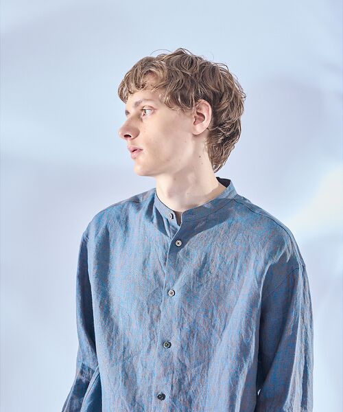 ABAHOUSE / アバハウス シャツ・ブラウス | 【LUXE Linen Solaro】バンドカラー リネンシャツ | 詳細15