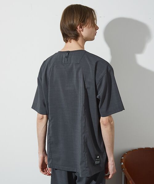 ABAHOUSE / アバハウス Tシャツ | 【セットアップ対応】 ウーブン ドライ フハクTシャツ / クルーネック | 詳細6