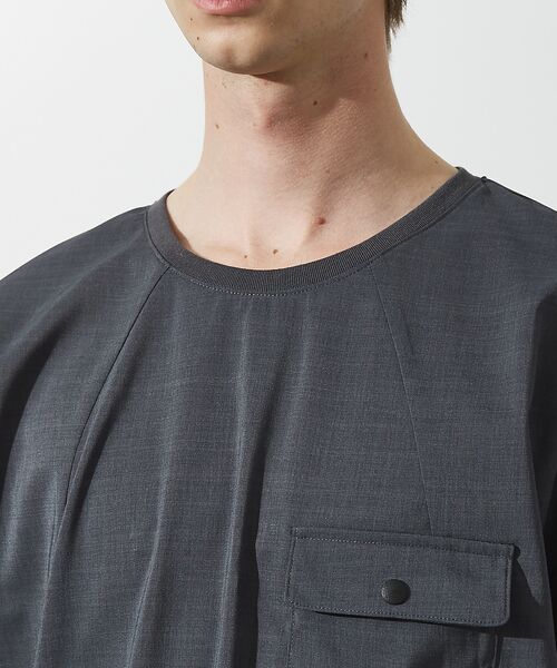 ABAHOUSE / アバハウス Tシャツ | 【セットアップ対応】 ウーブン ドライ フハクTシャツ / クルーネック | 詳細9