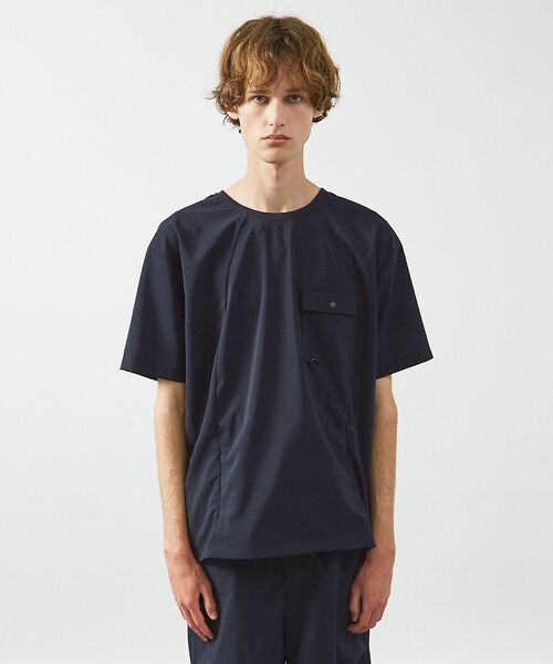 ABAHOUSE / アバハウス Tシャツ | 【セットアップ対応】 ウーブン ドライ フハクTシャツ / クルーネック | 詳細11