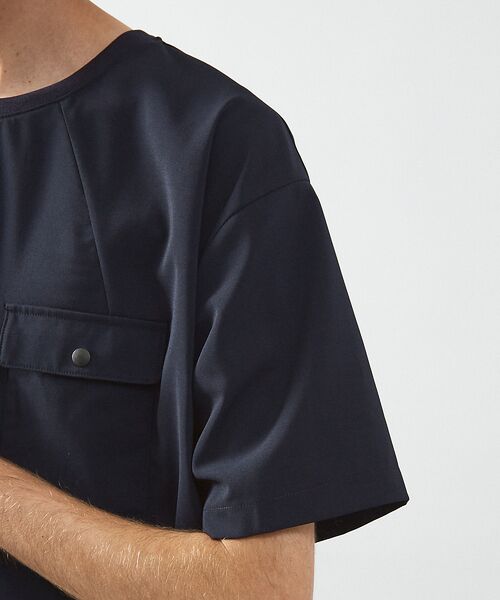 ABAHOUSE / アバハウス Tシャツ | 【セットアップ対応】 ウーブン ドライ フハクTシャツ / クルーネック | 詳細16